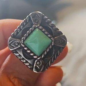 Sterling silver Turquoise Ring, Size 6 3/4